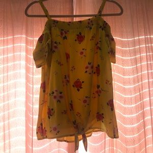Kids Yellow Floral Top